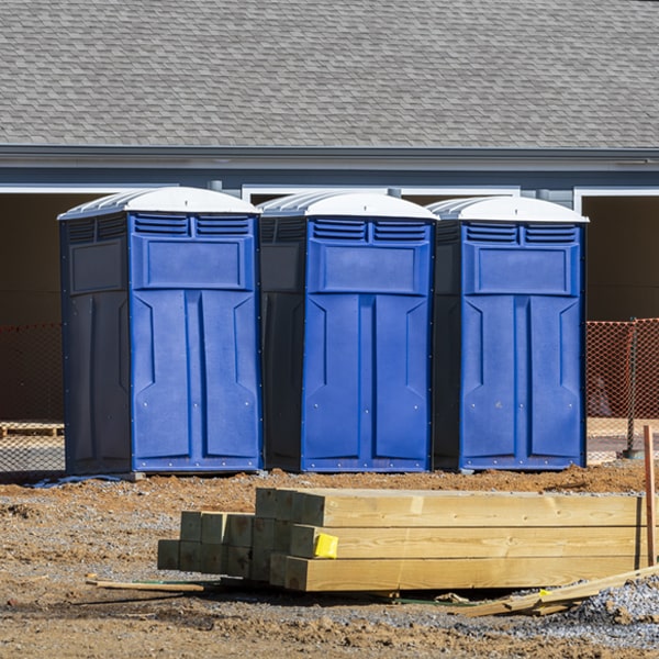 how can i report damages or issues with the porta potties during my rental period in Guilford NY